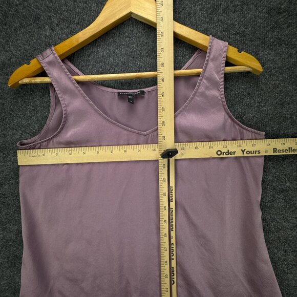 Eileen Fisher Tank Top Women XS Purple Silk Blend Minimalist Soft Quiet Luxury - Picture 7 of 8